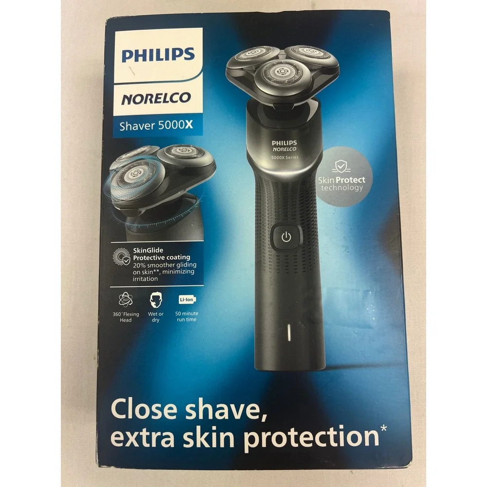 Philips Norelco Shaver 5000X Mens Black Wet Dry Electric Rotary Razor NEW